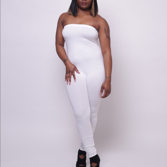 White Sleeveless Bodysuit - Picture 1 of 6